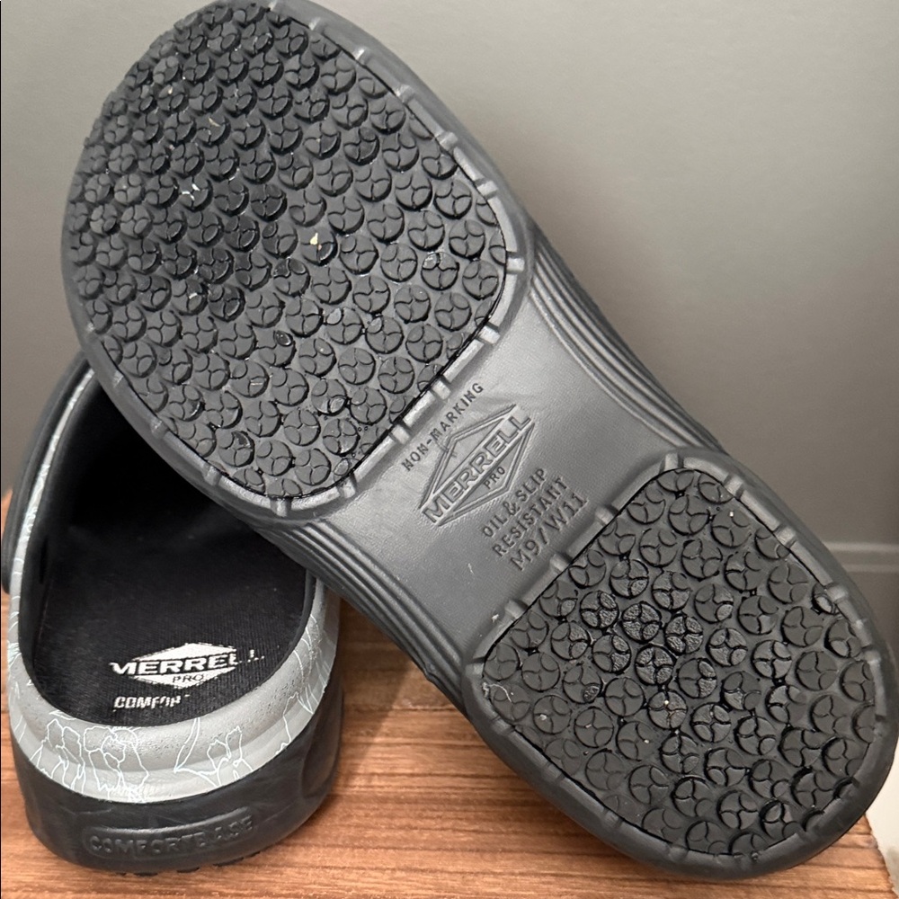 Merrell Women's Encore Service Pro Size 11 Charcoal Oil and Slip Resistant Shoe - Picture 4 of 13